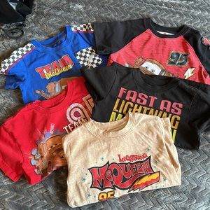 5 Disney Cars shirts